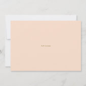 Oranje Pony Wreath Gold First Heilige Communie Bedankkaart (Achterkant)