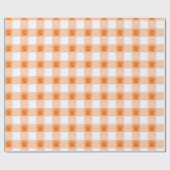 Oranje Poot Print Pattern – Schattigee Pet Lover D Cadeaupapier (Vlak)