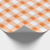 Oranje Poot Print Pattern – Schattigee Pet Lover D Cadeaupapier (Hoek)