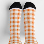 Oranje Poot Print Pattern – Schattigee Pet Lover D Sokken (Top)