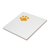 Oranje poot tegeltje (Zijkant)