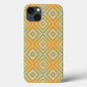 Oranje Pop Alternatief diamantpatroon Case-Mate iPhone Case (Achterkant)