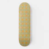 Oranje Pop Alternatief diamantpatroon Persoonlijk Skateboard (Voorkant)