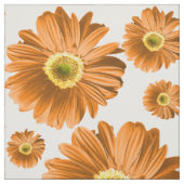 Oranje Pop Daisy Pattern Stof (Swatch)