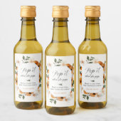 Oranje Pop het als ze Poppen Baby shower Wijn Etiket (Flessen)