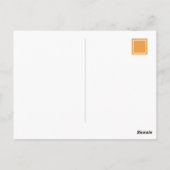 Oranje Poppies kat denken van u op maat Briefkaart (Achterkant)