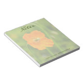 Oranje Poppy Echte Natuur Bloem Foto Aangepaste Na Notitieblok (Schuin)