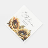 Oranje Poppy Flowers Vrijgezellenfeest servetten (Hoek)