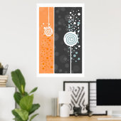 Oranje Poster (Thuiskantoor)