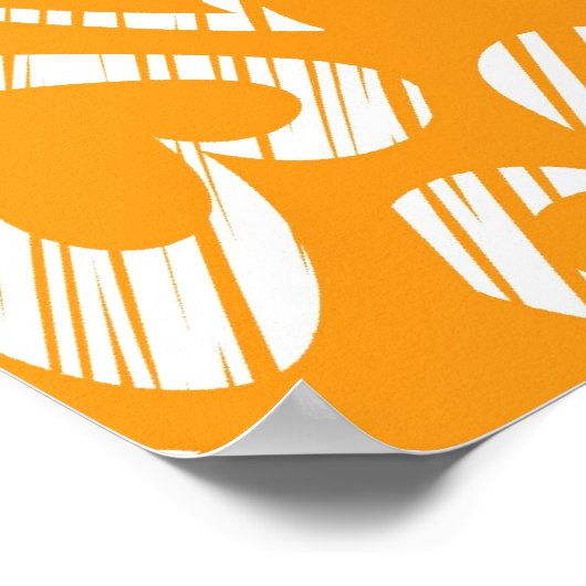 Oranje Poster (Hoek)