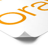 oranje poster (Hoek)