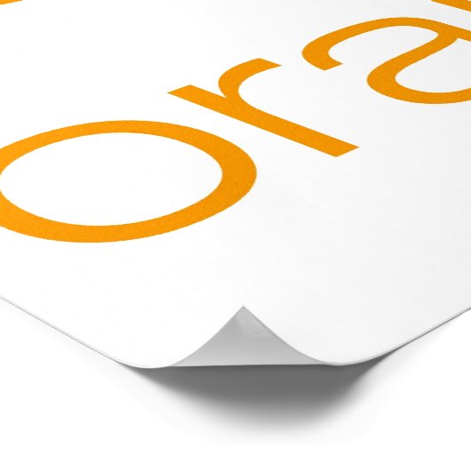 oranje poster (Hoek)