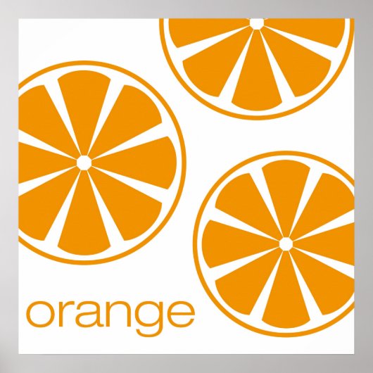 oranje poster (Voorkant)