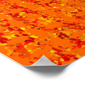 Oranje Poster Aztek (Hoek)