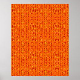 Oranje Poster Aztek
