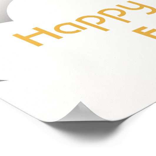 Oranje Poster van het vliegtuig (Hoek)