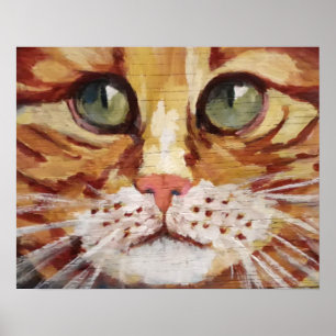 Oranje Poster voor gedetailleerde schildergegevens