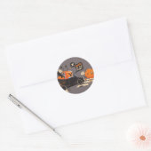 Oranje pressée ronde sticker (Envelop)