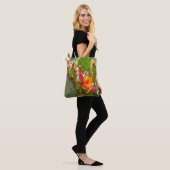 Oranje Prickly Pear Blooms Tote Bag (Op model)