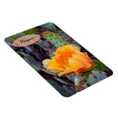 Oranje Prickly Pear Opuntia Cactus Flower Photo Magneet (Rechterzijde)