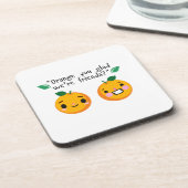 ORANJE PRIJSOPGAVE BIER ONDERZETTER (Linkerzijde)