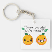 ORANJE PRIJSOPGAVE SLEUTELHANGER (voorkant)