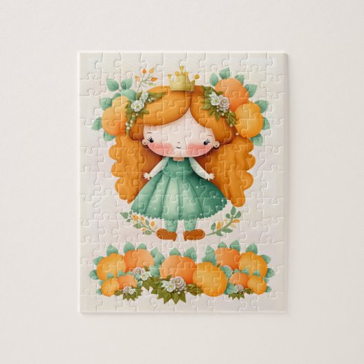 Oranje prinses legpuzzel (Verticaal)