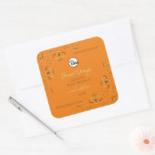 Oranje Product Labels Gold  hoek met Logo (Envelop)