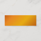 Oranje profielkaart mini visitekaartje (Achterkant)