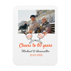 Oranje proost op 60 jaar huwelijksjubileum  magneet