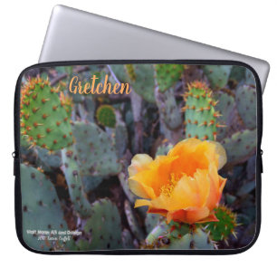 Oranje prullenmoes, foto laptop sleeve