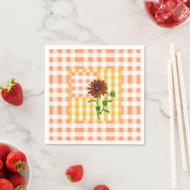 Oranje Pset Sunflower Napkin Servet