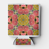 Oranje psychedelische kunsten - Grapefruit - Fever Blikjeskoeler (Voorkant)