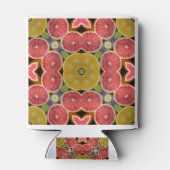 Oranje psychedelische kunsten - Grapefruit - Fever Blikjeskoeler (Achterkant)