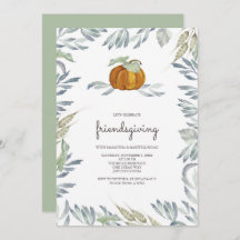 Oranje Pumpkin Greenery Friendsgiving