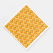 Oranje Pumpkin Halloween Pattern Servet (Hoek)