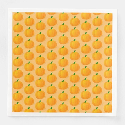 Oranje Pumpkin Halloween Pattern Servet (Voorkant)