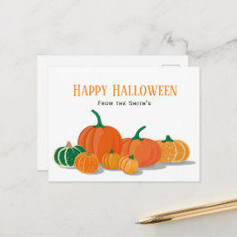 Oranje Pumpkin Happy Halloween Briefkaart