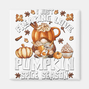 Oranje Pumpkin Spice Coffee Funny Autumn Thanksgiv Magneet