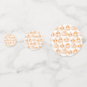 Oranje Pumpkins Halloween Pattern Confetti (Voorkanten)
