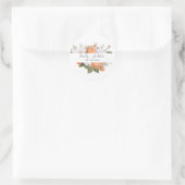 Oranje Punch White Ranunculus Florals Ronde Sticker (Tas)