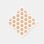 Oranje puntretrorontwerp servetten (Hoek)
