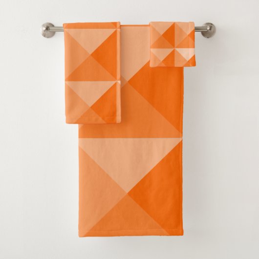 Oranje pyramiden bad handdoek (Insitu)