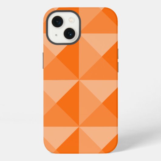 Oranje pyramiden iPhone hoesje (Achterkant)