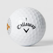 Oranje Quatrefoil - Aangepaste Golf Balls Golfballen (Logo)