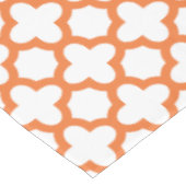 Oranje Quatrefoliepatroon Tafelkleed (Gekanteld)