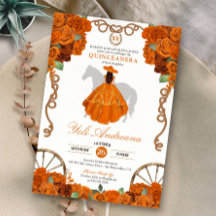 Oranje Quinceanera rustieke Westerne Charra