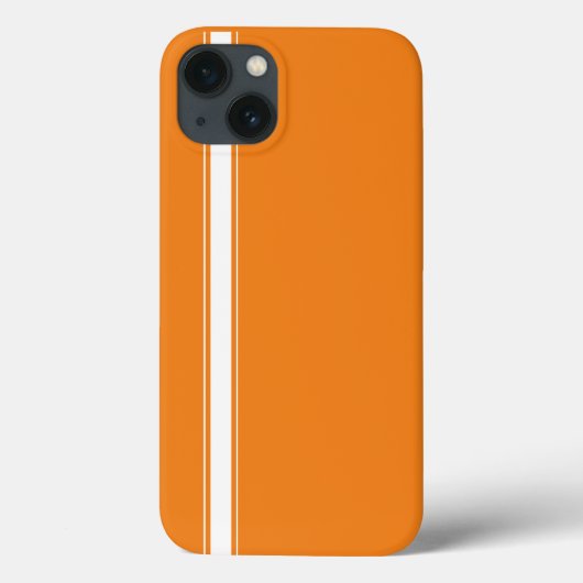 Oranje raceband Case-Mate iPhone case (Achterkant)