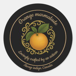 Oranje Radiance – Ambachtelijke marmelade etiket