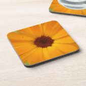 Oranje Rain Daisy Cork Onderzetter (Linkerzijde)